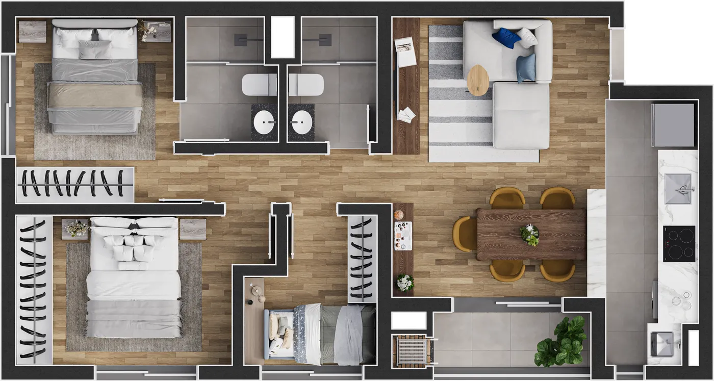 Planta Tipo Amarelo — Jockey City Habitat