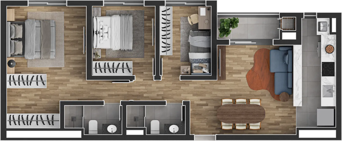 Planta Tipo Verde — Jockey City Habitat